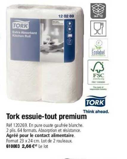 tork essuie-tout premium tork