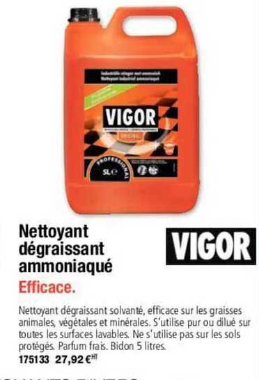 Vigor Nettoyant Dégraissant Emmoniaqué