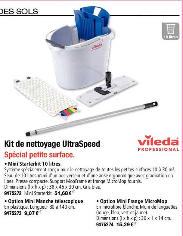 vileda kit de nettoyage ultraspeed