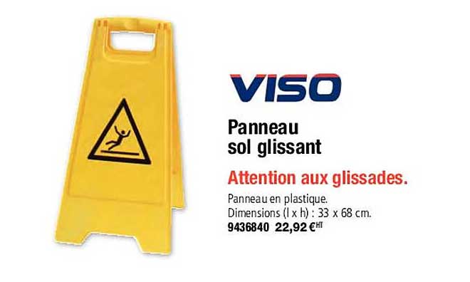 Viso Panneau Sol Glissant