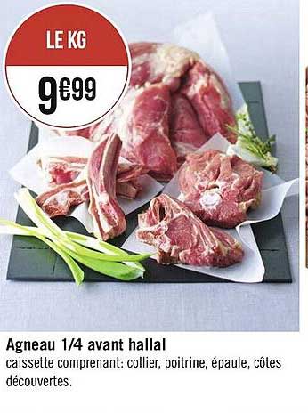 agneau 1-4 avant halal