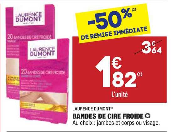 bandes de cire froide laurence dumont
