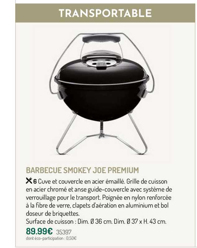 barbecue smokey joe premium