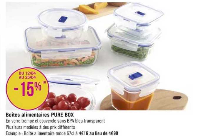 boîtes alimentaires pure box