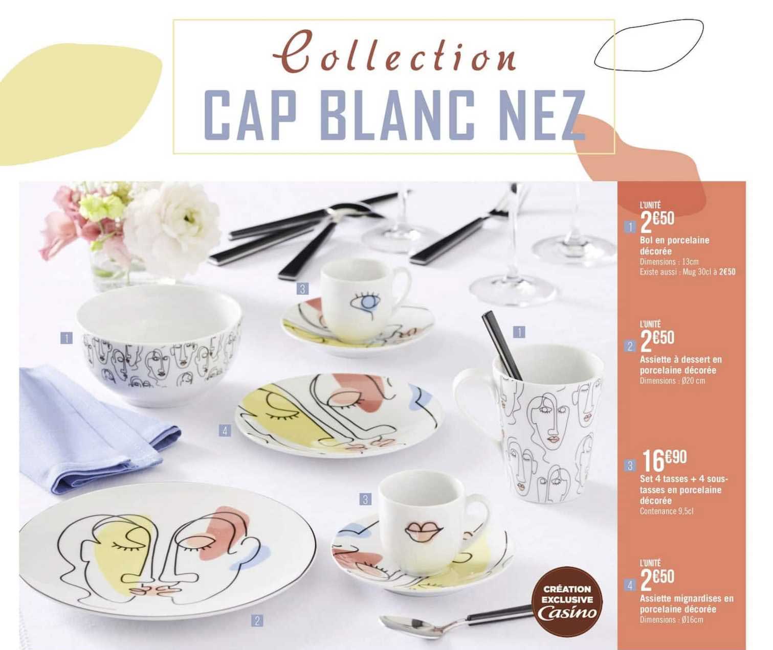 bol en porcelaine, assiette à dessert en porcelaine décorée, set 4 tasses + 4 sous tasses en porcelaine, assiette mignardises en porcelaine décorée