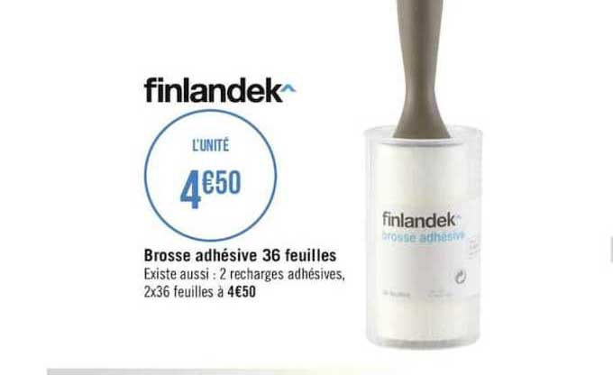 Brosse Adhésive 36 Feuilles Finlandek^