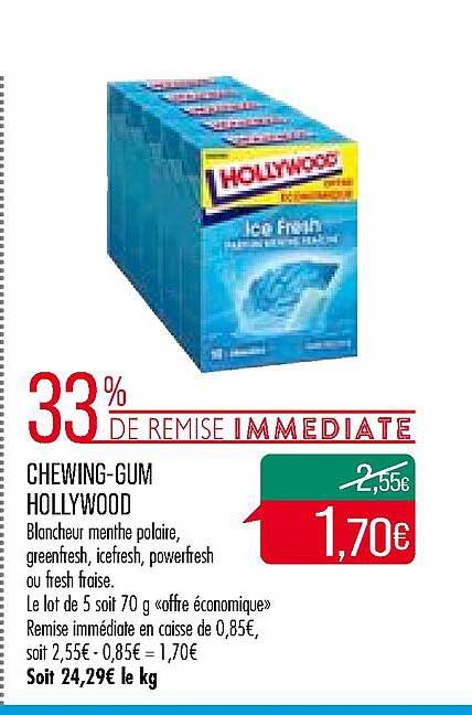 chewing-gum hollywood