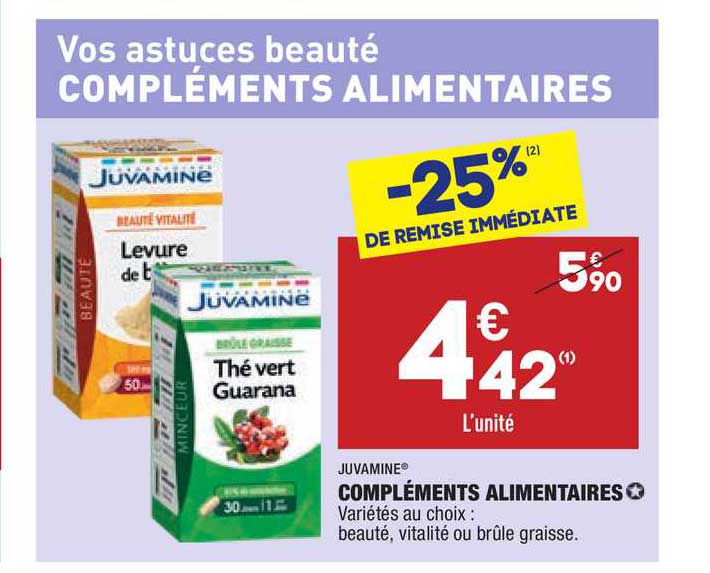 compléments alimentaires juvamine