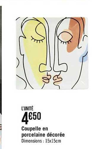 Coupelle En Porcelaine Décorée