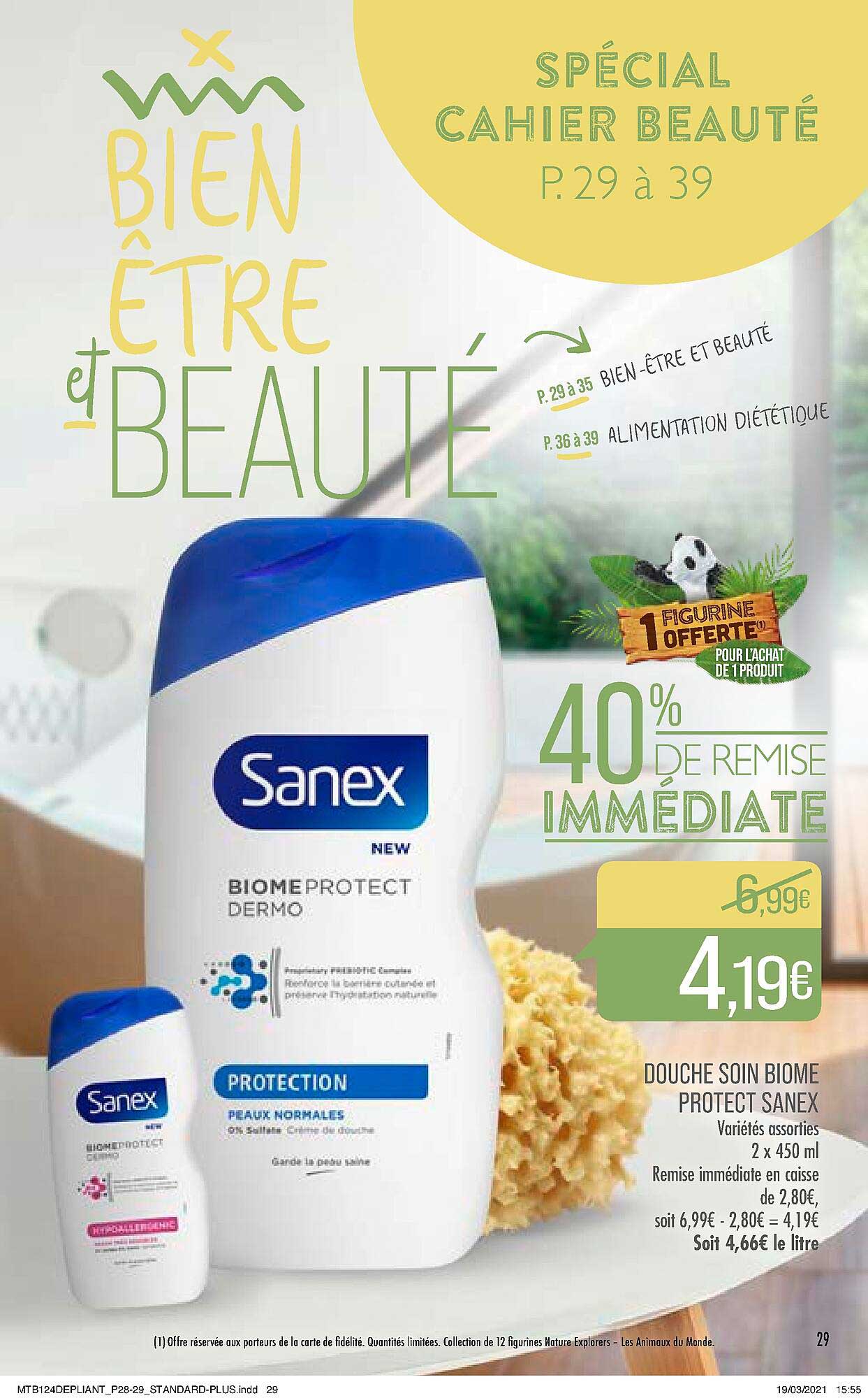 douche soin biome protect sanex