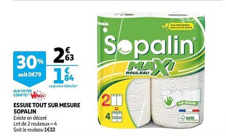 essuie tout sur mesure sopalin