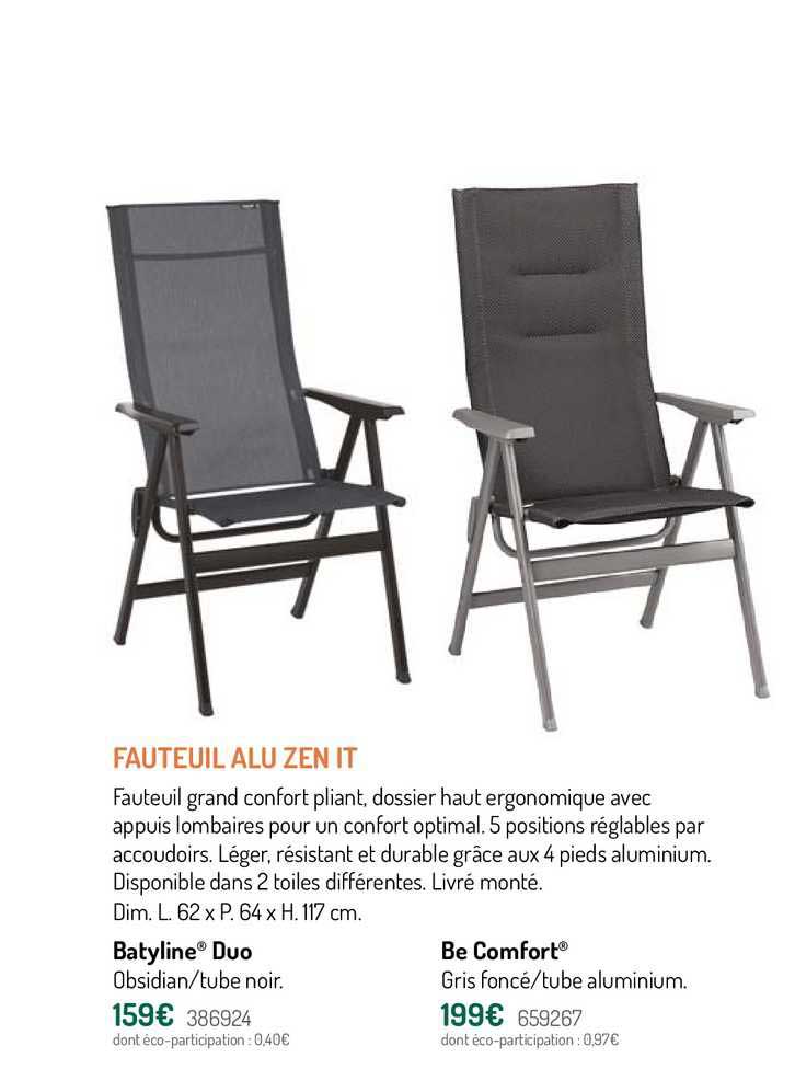 Fauteuil Alu Zen It