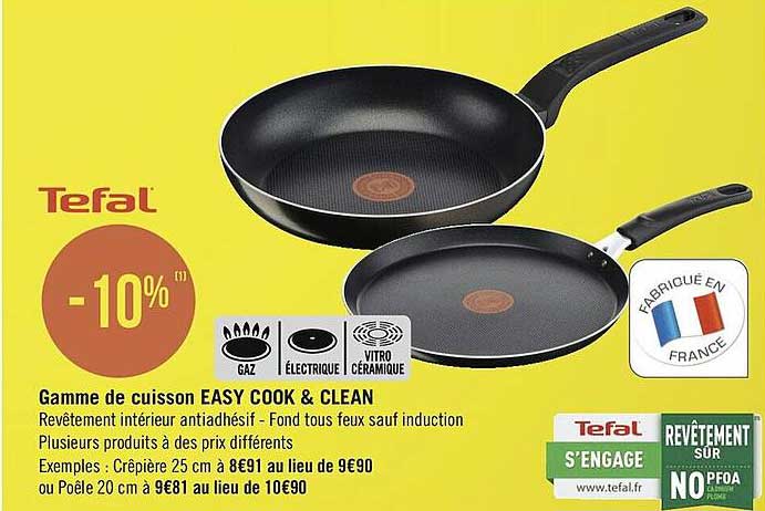 Gamme De Cuisson Easy Cook & Clean