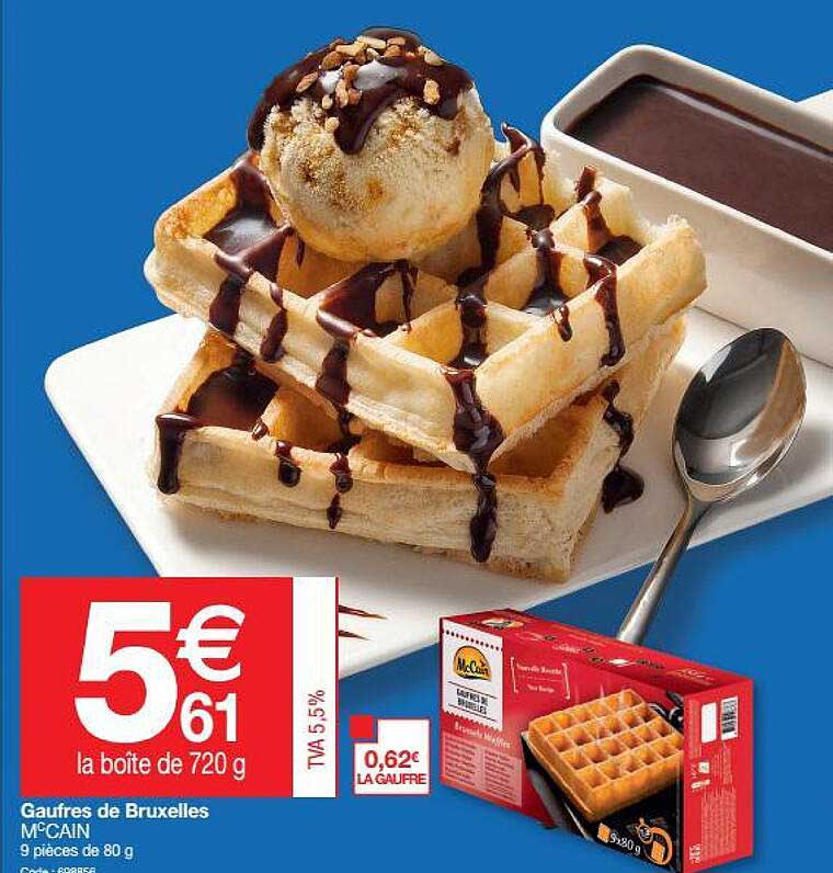 gaufres de bruxelles mc cain