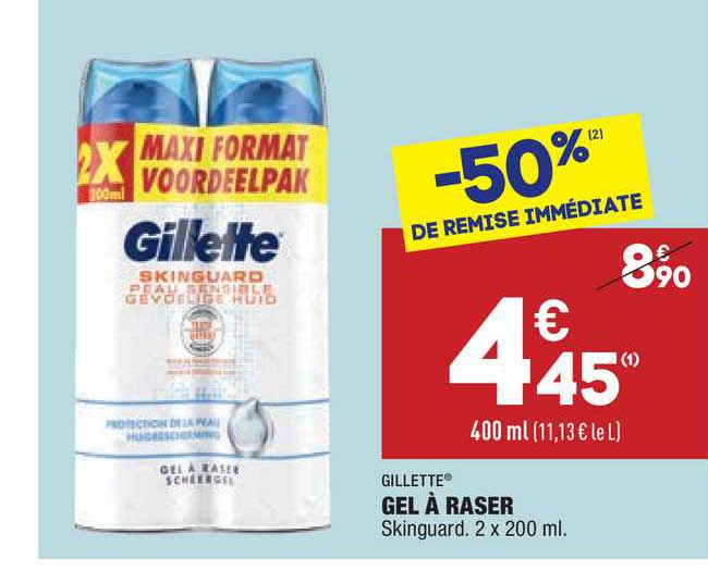 gel à raser gillette