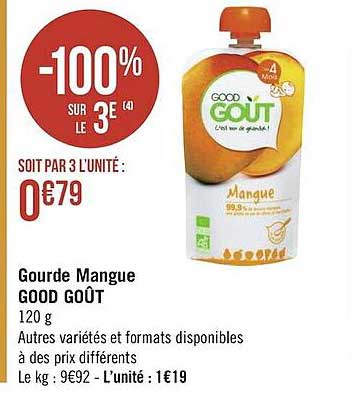 Gourde Mangue Good Goût