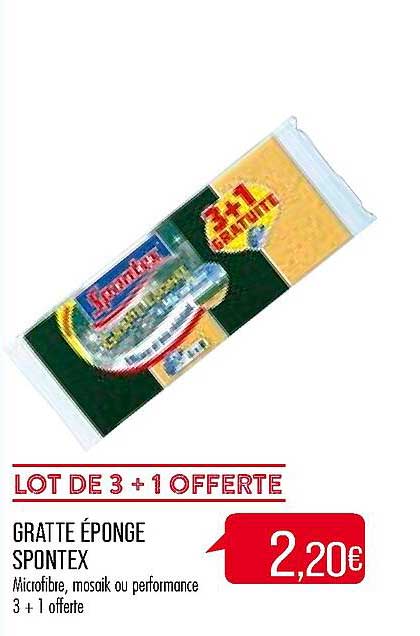 gratte éponge spontex