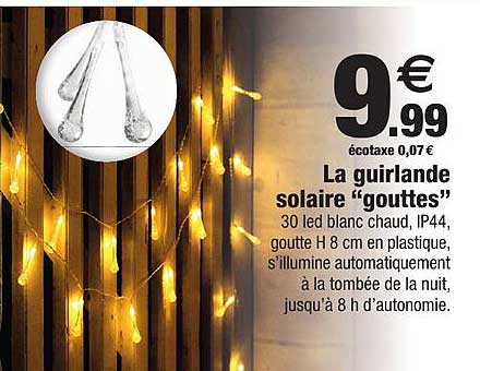 la guirlande solaire "gouttes"