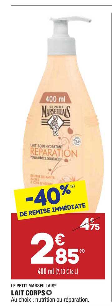 Lait Corps Le Petit Marseillais