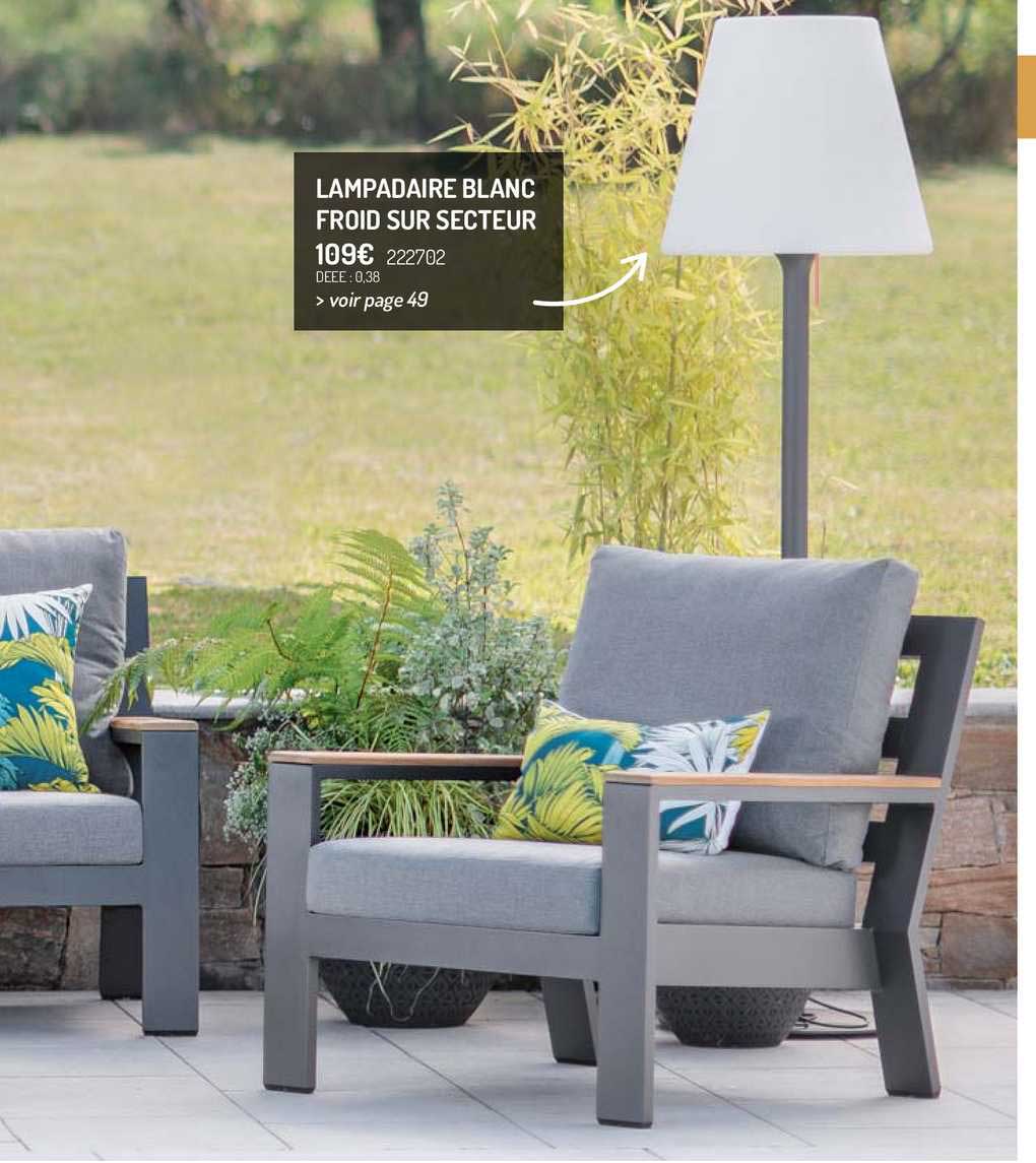 Lampadaire Blanc Froid Sur Secteur