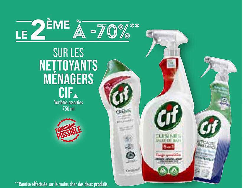 les nettoyants ménagers cif