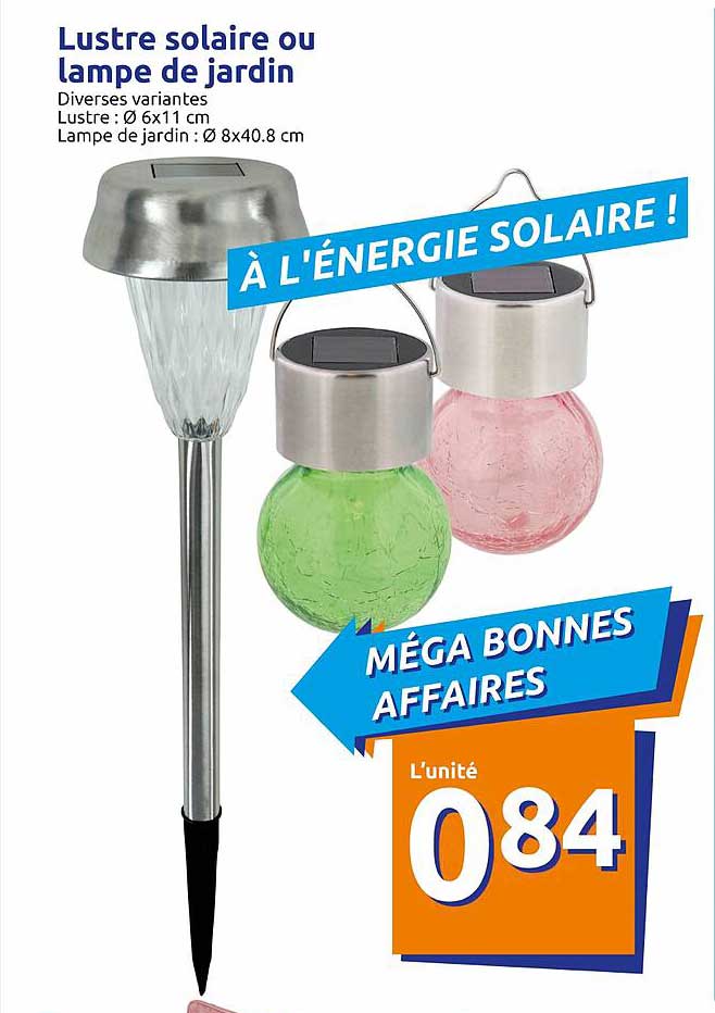 lustre solaire ou lampe de jardin