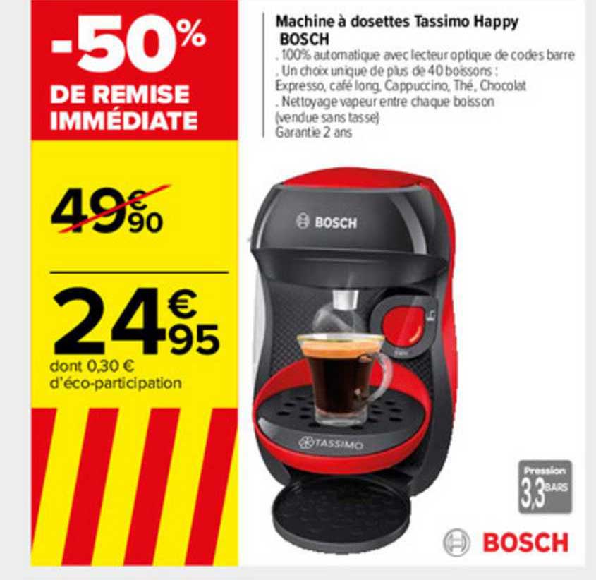 Machine à Dosettes Tassimo Happy Bosch