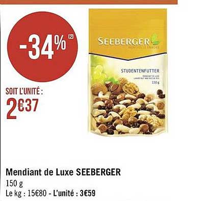 mendiant de luxe seeberger