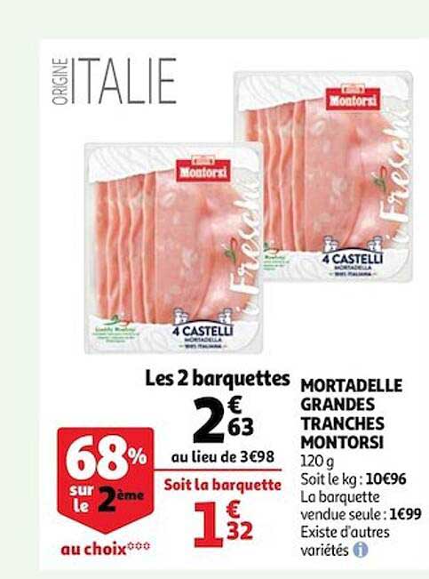 mortadelle grandes tranches montorsi
