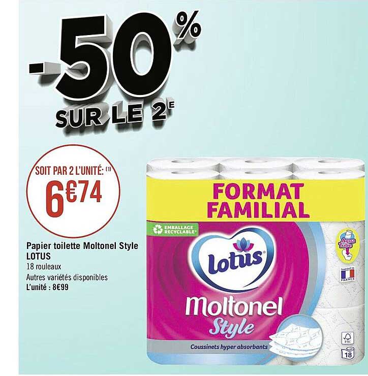 Papier Toilette Moltonel Style Lotus