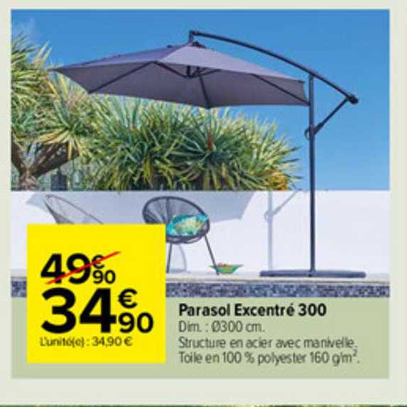 parasol excentré 300