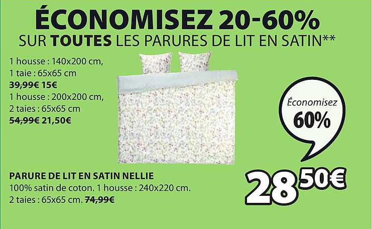 parures de lit en satin nellie