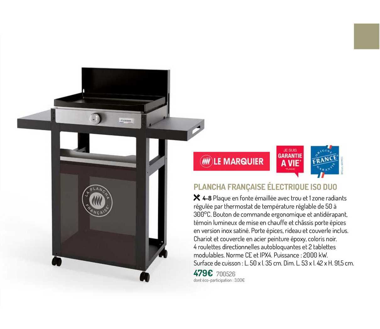 Plancha Française électrique Iso Duo