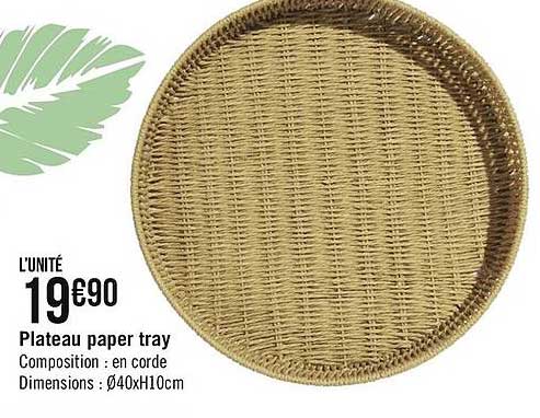 plateau paper tray