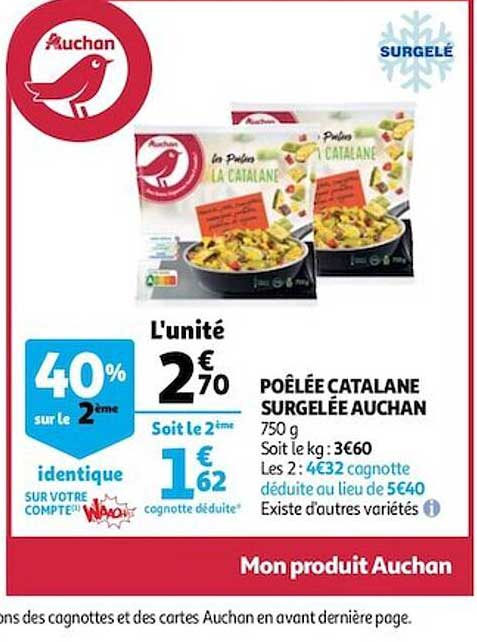 Poêlée Catalane Surgelée Auchan