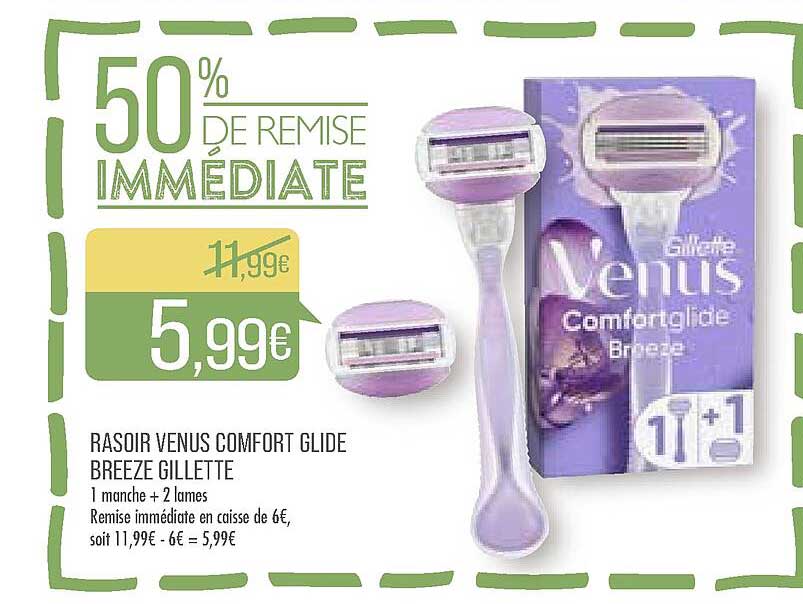 rasoir venus comfort glide breeze gillette