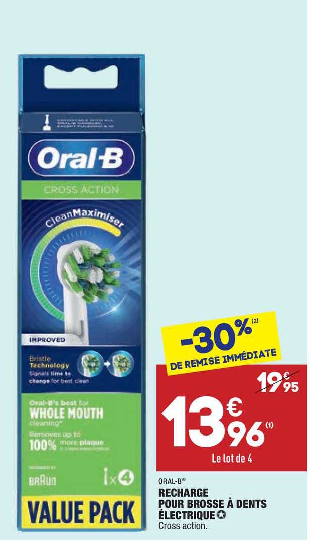 recharge pour brosse à dents électrique oral-b
