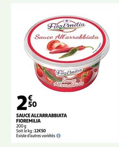 sauce all'arrabbiata fioremilia