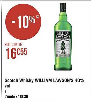 scotch whisky william lawson's 40% vol
