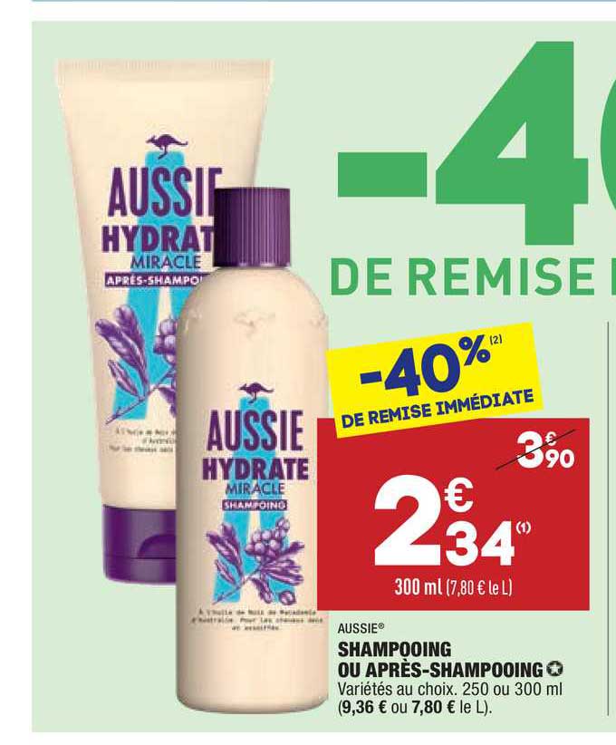 shampooing ou après-shampooing aussie
