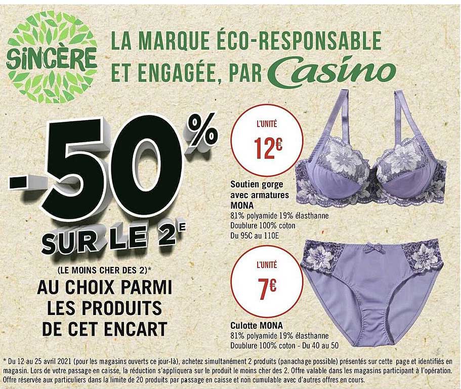 soutien gorge avec armatures mona, culotte mona