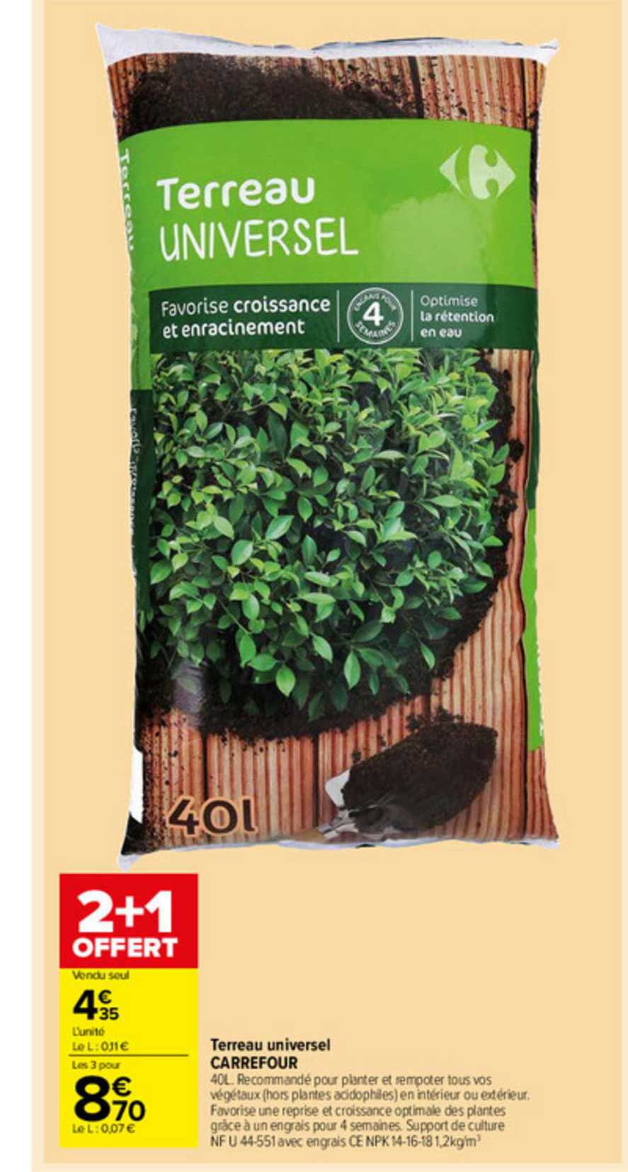 Terreau Universel Carrefour