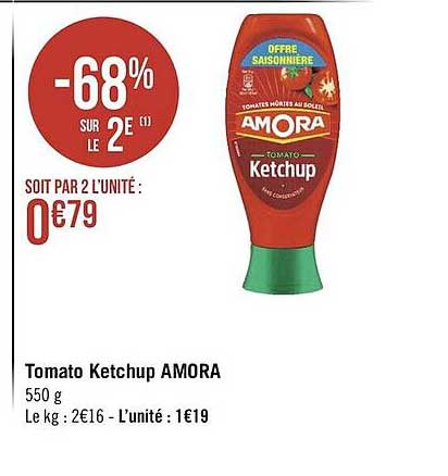 tomato ketchup amora