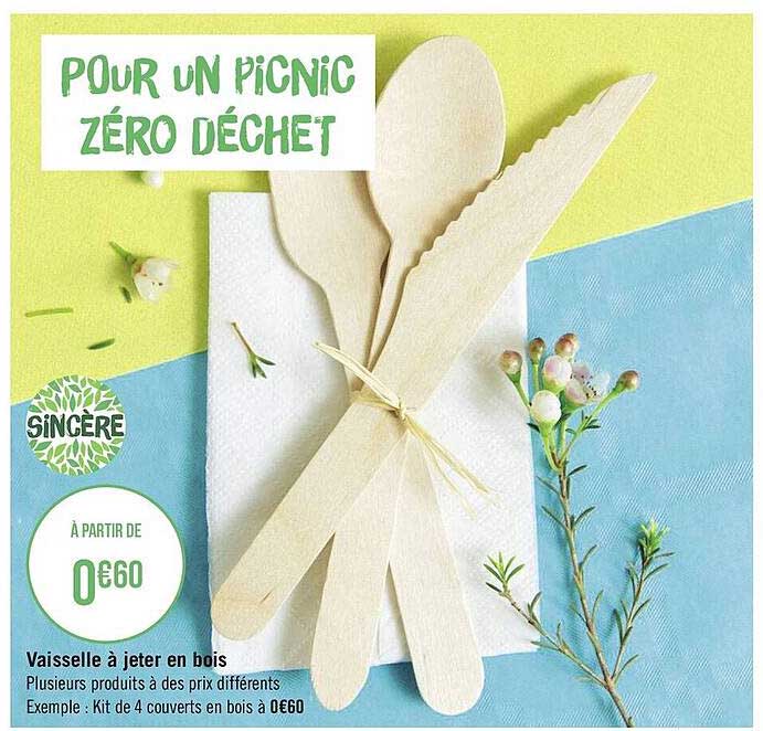 vaisselle à jeter en bois sincère