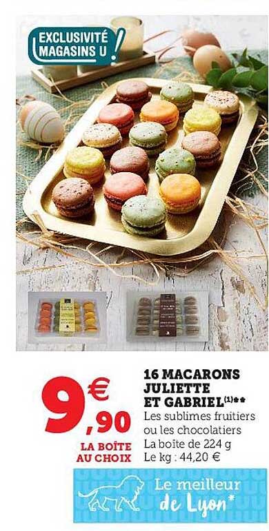 16 macarons juliette et gabriel