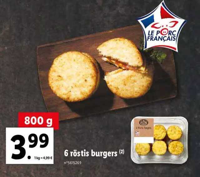 6 Röstis Burgers