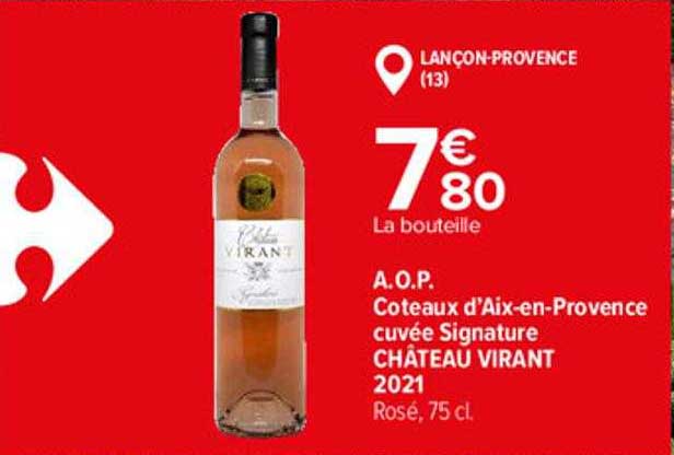 a.o.p. coteaux d'aix-en-provence château virant 2021