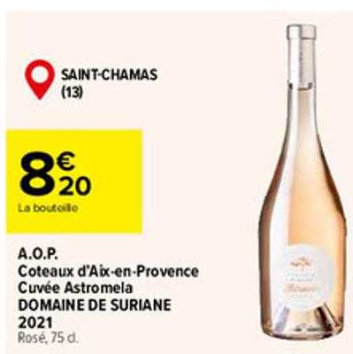 a.o.p. coteaux d'aix-en-provence cuvée astromela domaine de suriane 2021