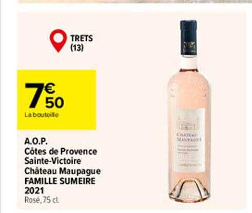 a.o.p. côtes de provence saint-victoire château maupague famille sumeire 2021