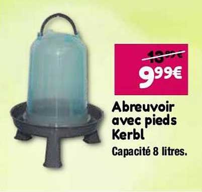 abreuvoir avec pieds kerbl